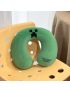 Minecraft Creeper Green Memory Foam Neck Pillow