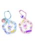 Disney Stitch Dinner Party Flower Shaped Keychain (Assorted Characters)