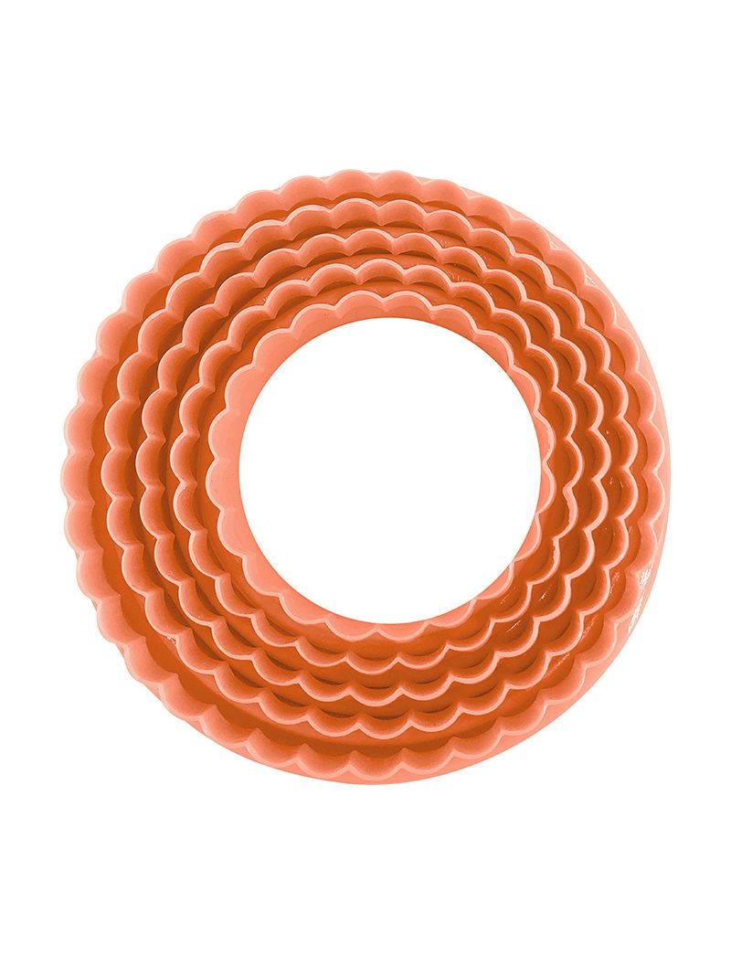 Round Plastic Cookie Cutters (Orange)