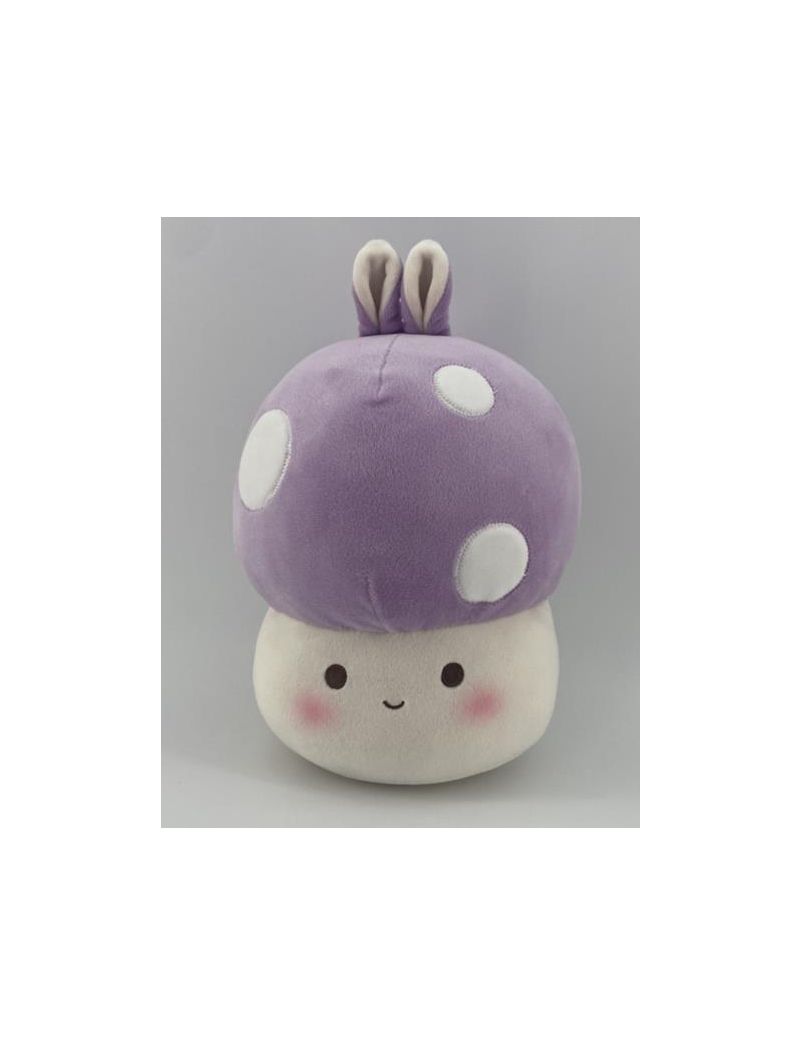 9.5in. Mushroom Plush Toy(Bunny Ears, Purple)