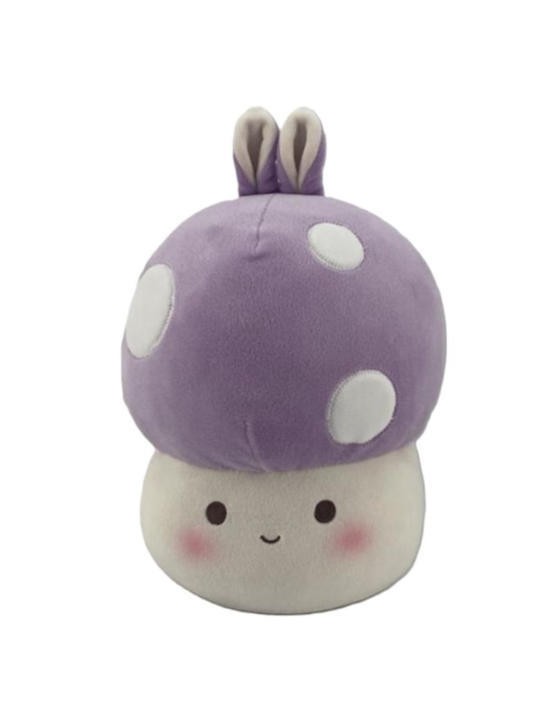 Mushroom Bunny Ears Purple 9.5 Inch Plush Soft Toy