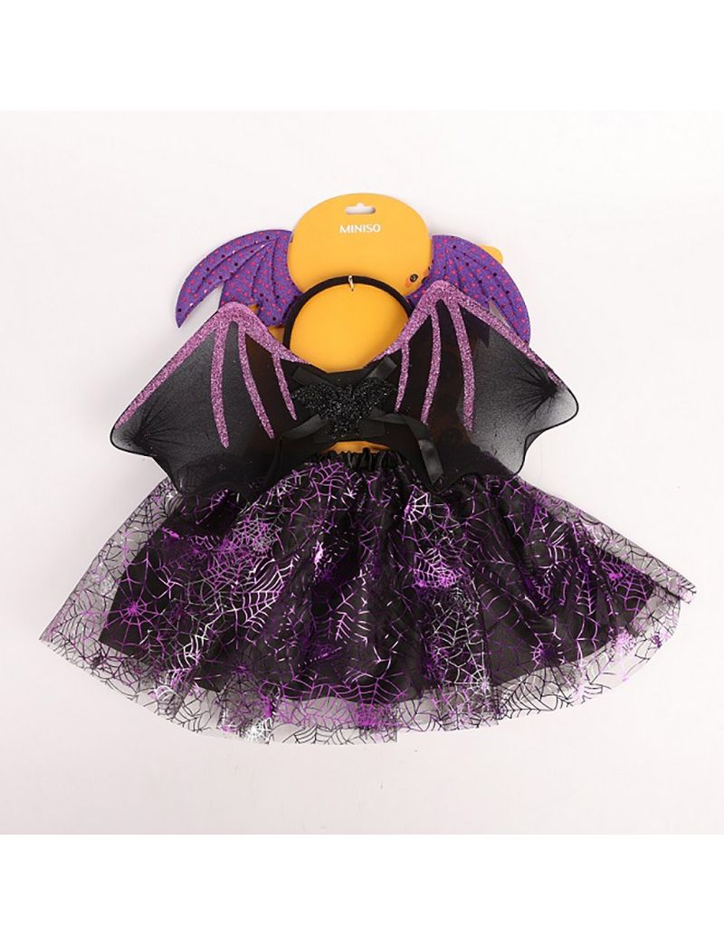 Halloween Bat Purple Tutu & Skirt Dress Up Set