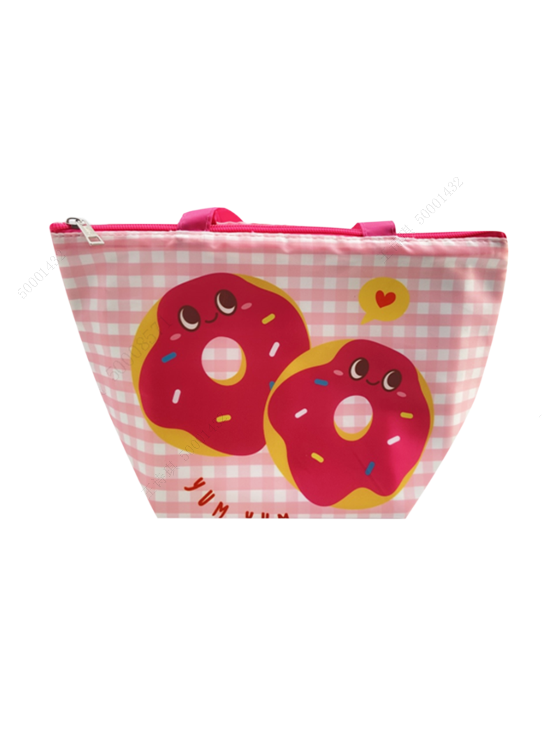 Happy Foods Collection Pink Doughnut Lunch Bag