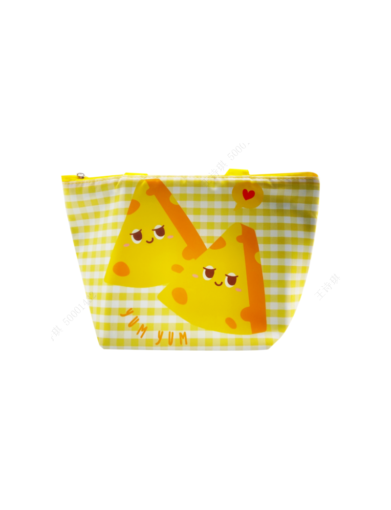 Happy Foods Collection Yellow Cheese Lunch Bag