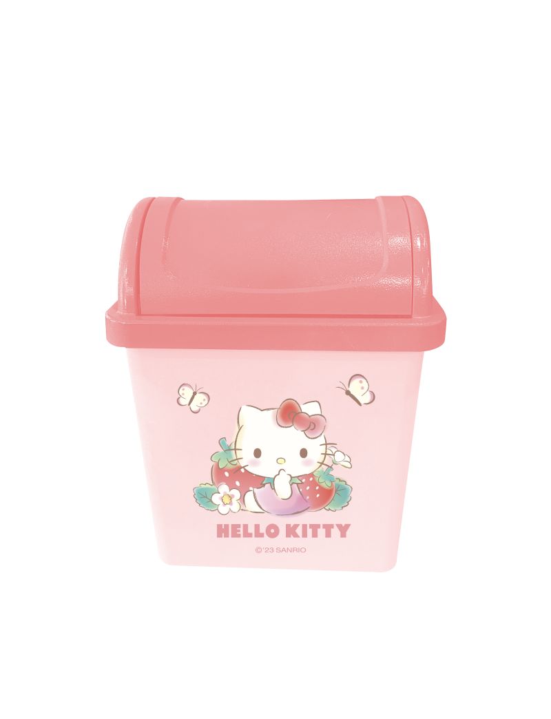 Sanrio Characters Hello Kitty Strawberry Collection Desk Trash Can