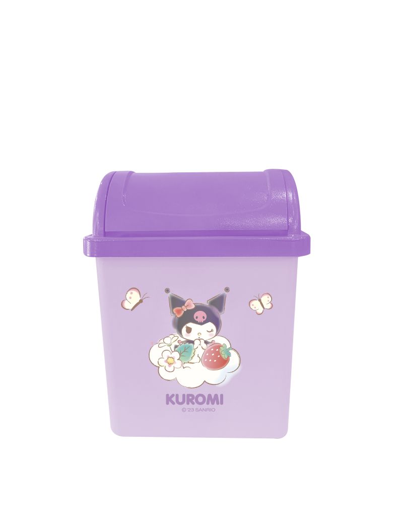 Sanrio Characters Kuromi Strawberry Collection Desk Trash Can