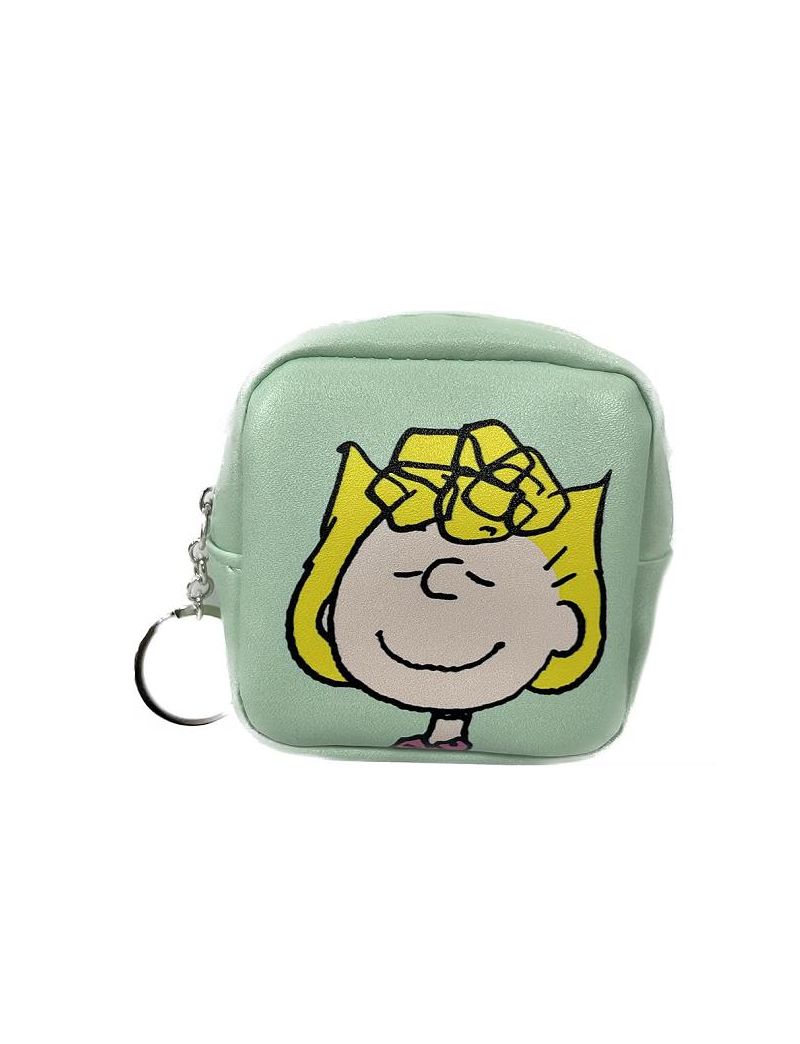 Snoopy Collection Macaron Light Green Square Coin Purse