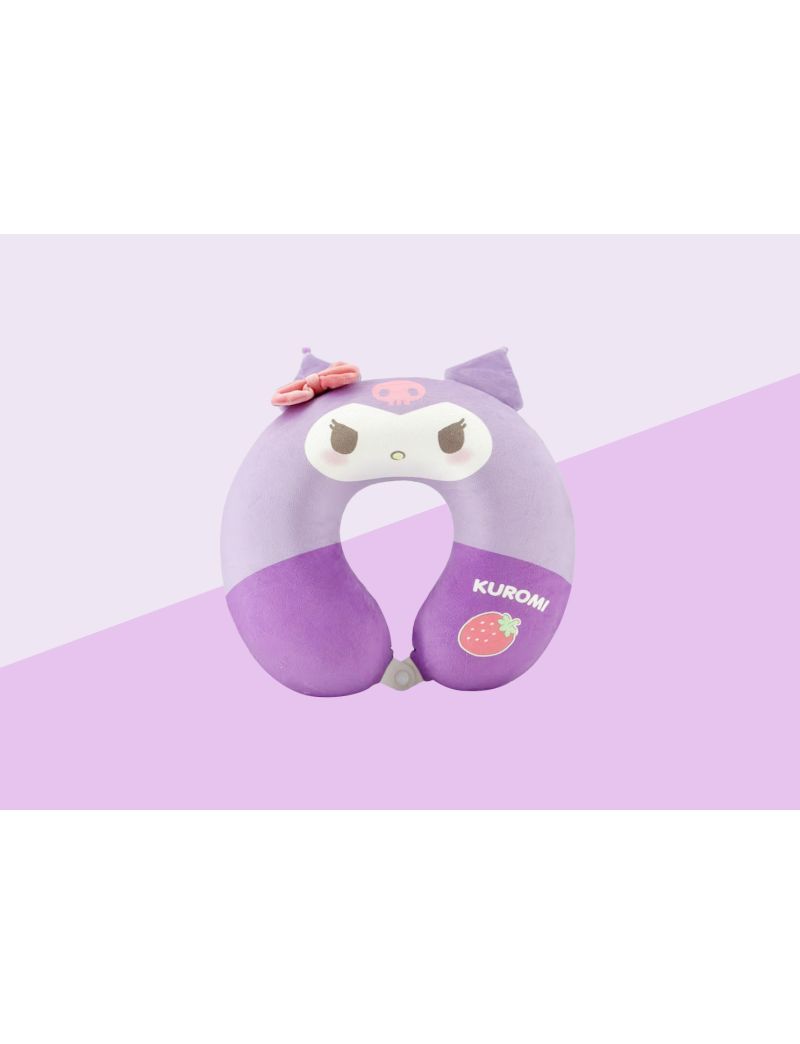 Sanrio Kuromi Strawberry Collection Memory Foam Neck Pillow