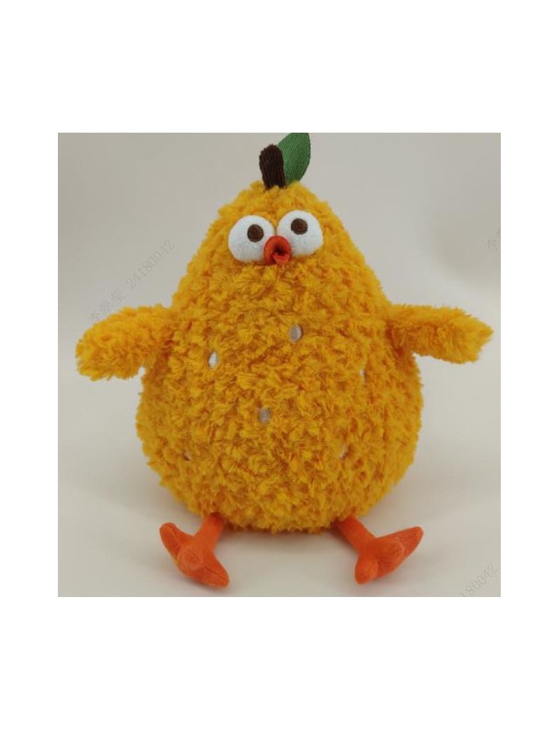 Dundun Chicken Series 8 Inch Vegetable Chicken Orange Plush Soft Toy