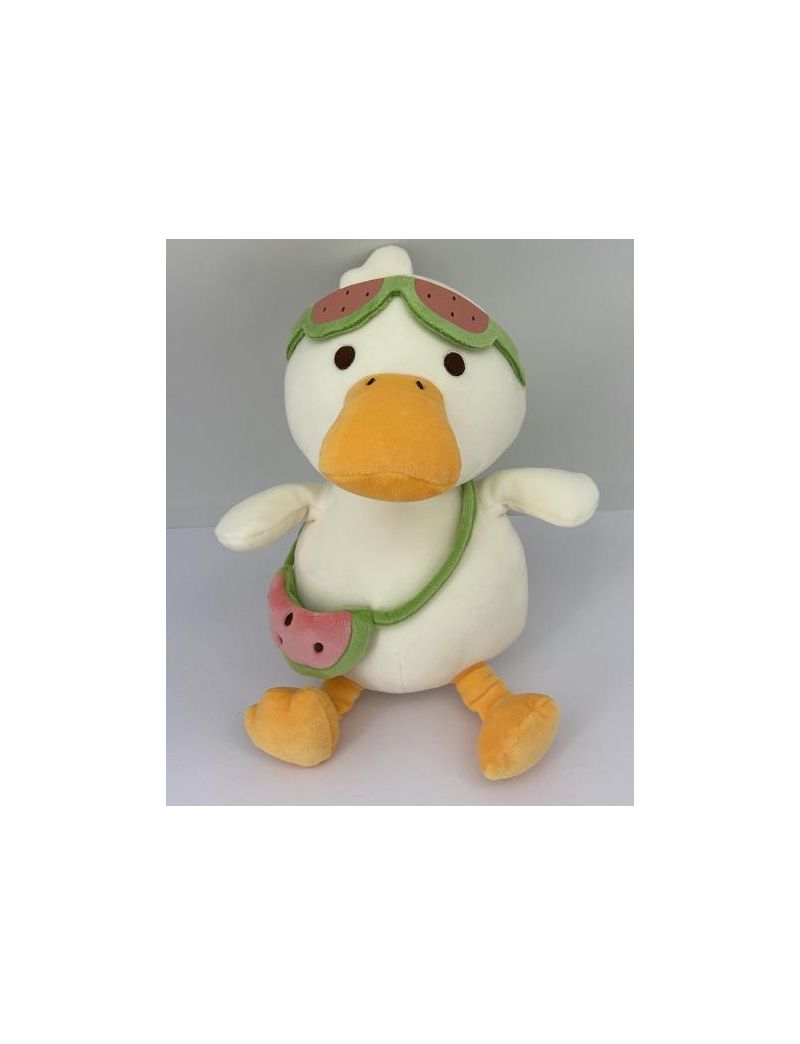 Beach Series 11 Inch Diving Duck Watermelon Plush Soft Toy