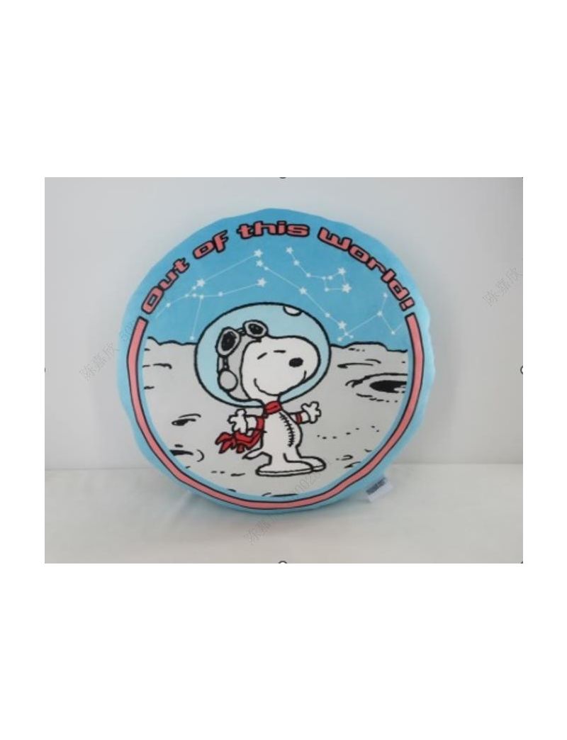 Snoopy the Little Space Explorer Collection 16in. Double-Side Round Pillow