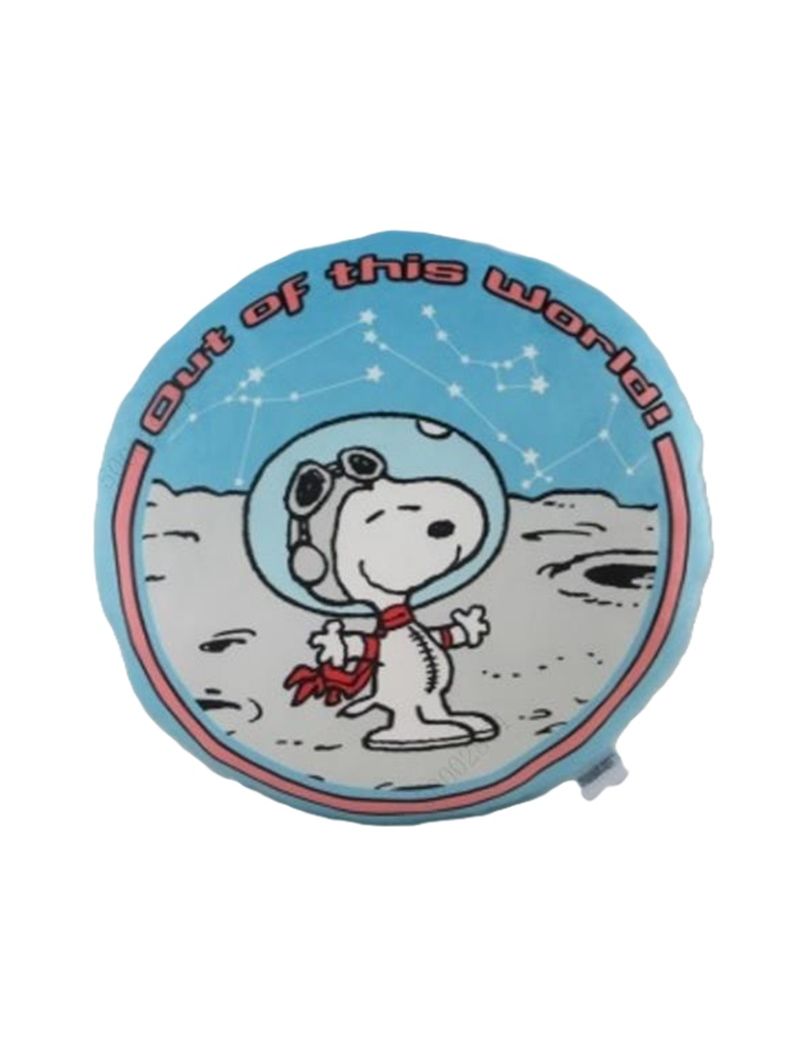 Snoopy the Little Space Explorer Collection 16in. Double-Side Round Pillow