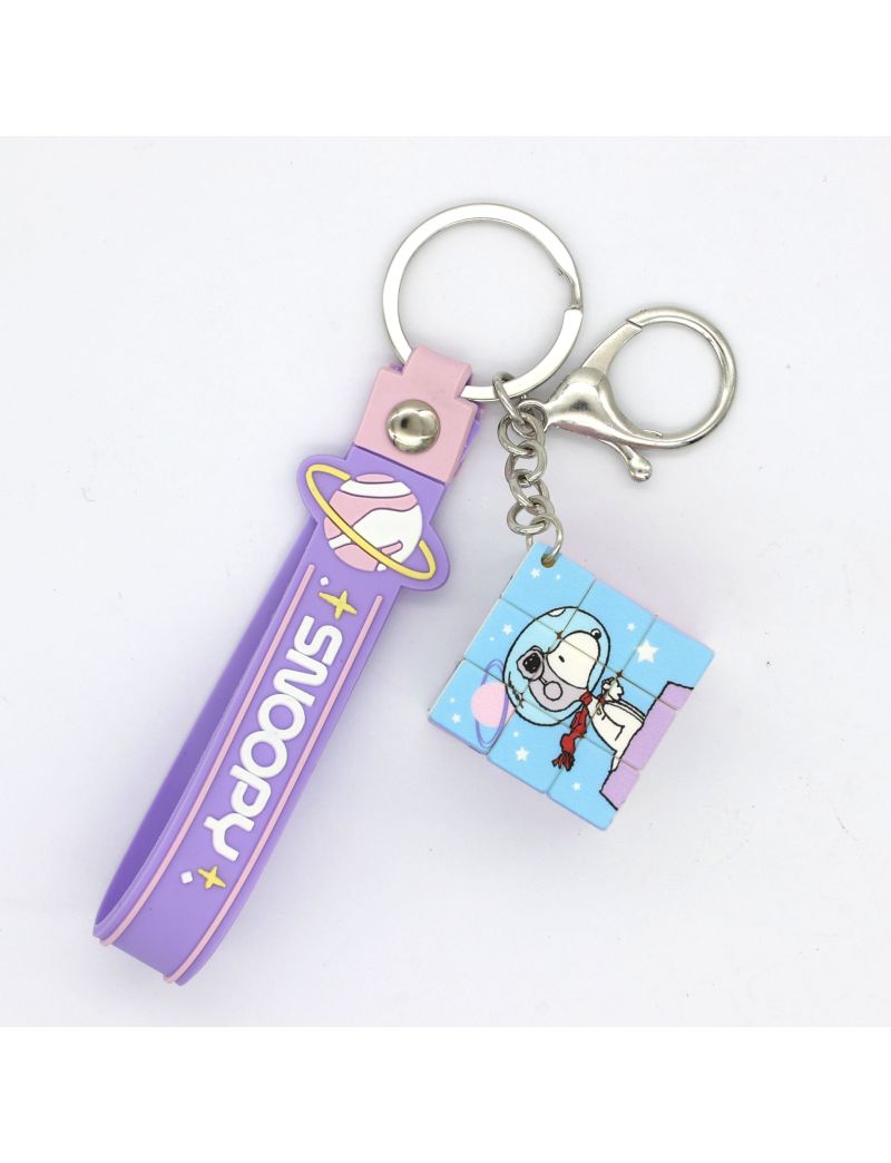 Snoopy the Little Space Explorer Collection Cube Keychain