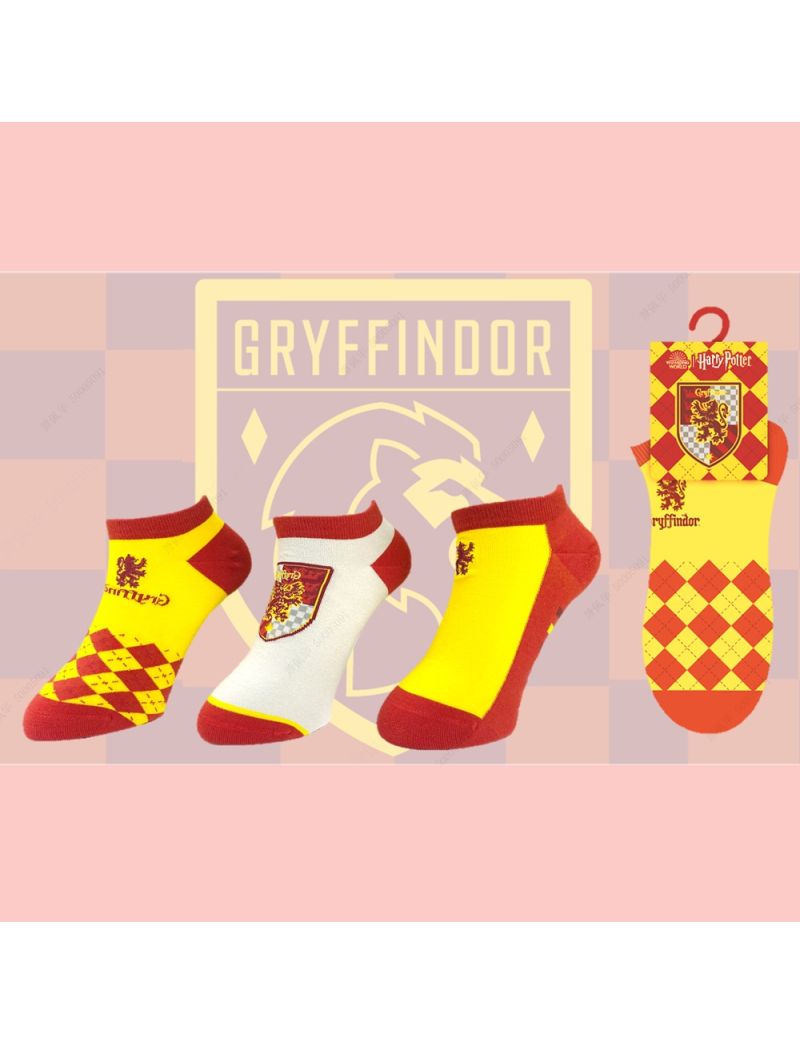 Harry Potter Gryffindor Ankle Socks 3 Pairs