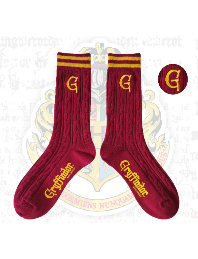 Harry Potter Gryffindor Striped Crew Socks