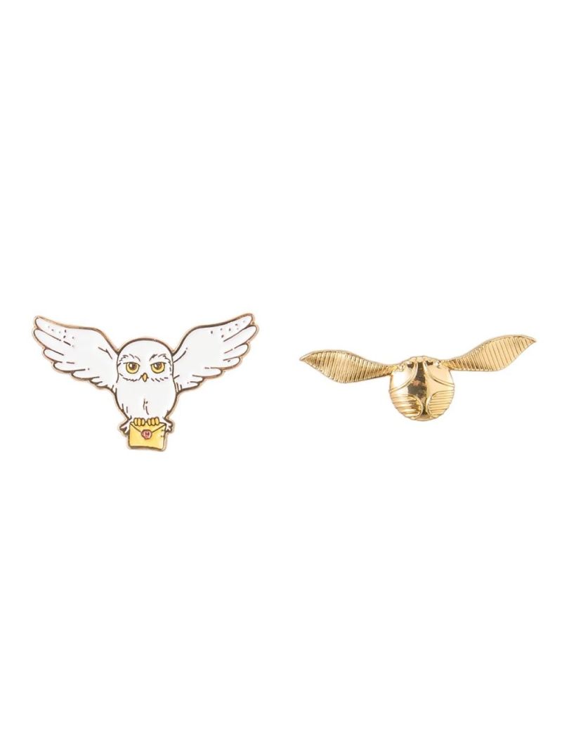 Harry Potter Hedwig & Golden Snitch Badges