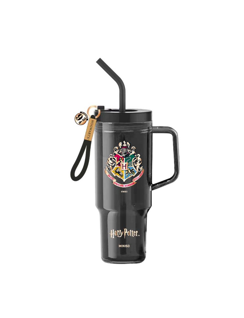 Harry Potter Hogwarts Extra Large Plastic Bottle With Straw 1250ml