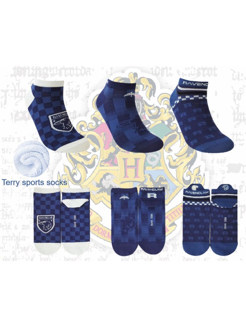 Harry Potter Ravenclaw Men's Athletic Ankle Socks (3 Pairs)