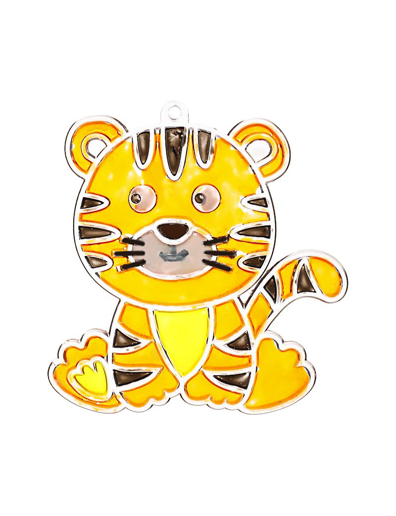 Colouring Suncatcher - Tiger