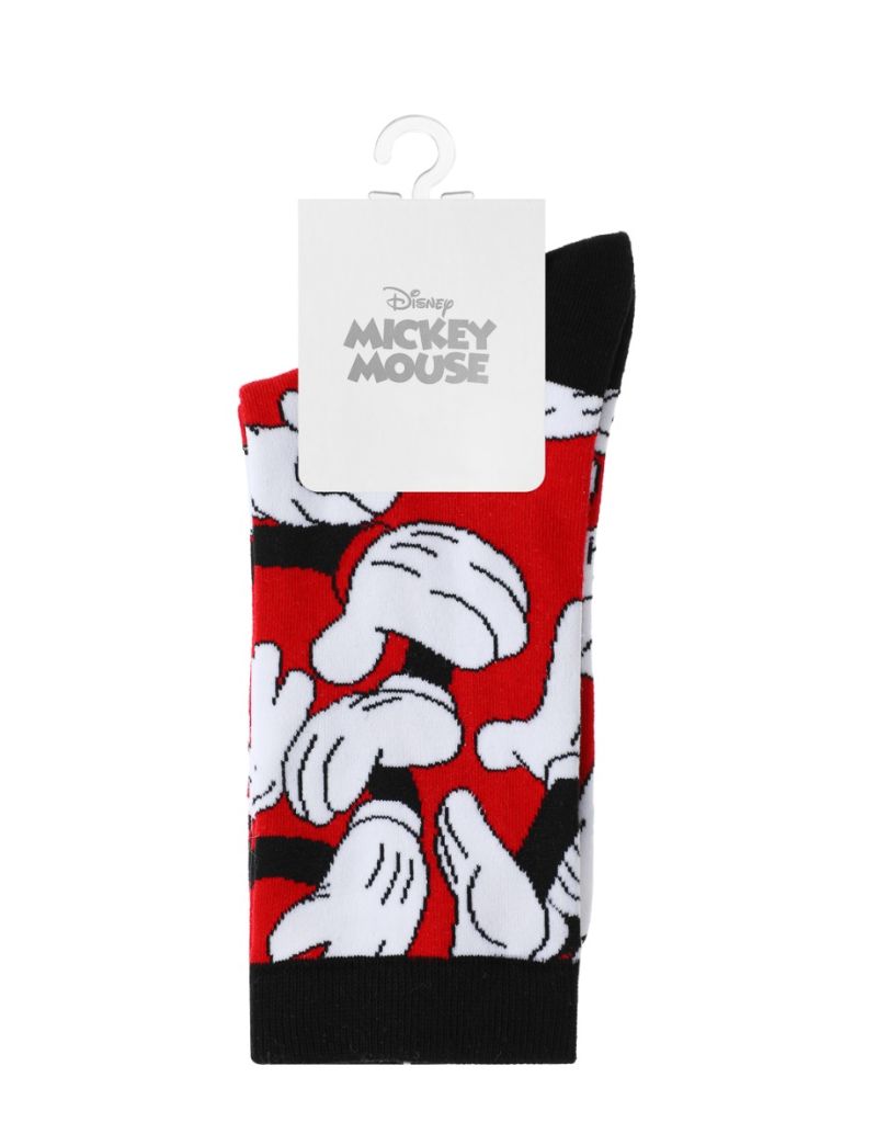 Disney Mickey Mouse Red Ankle Socks 