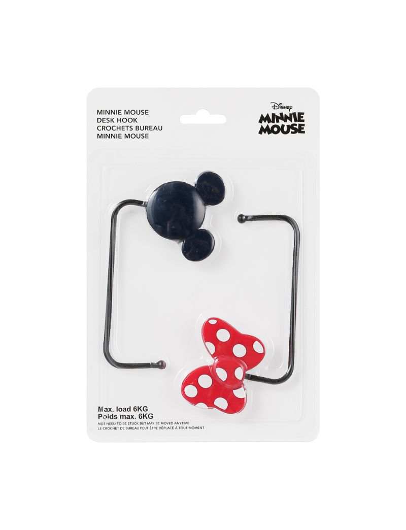 Disney Minnie Mouse Desk Hooks Pack Of 2