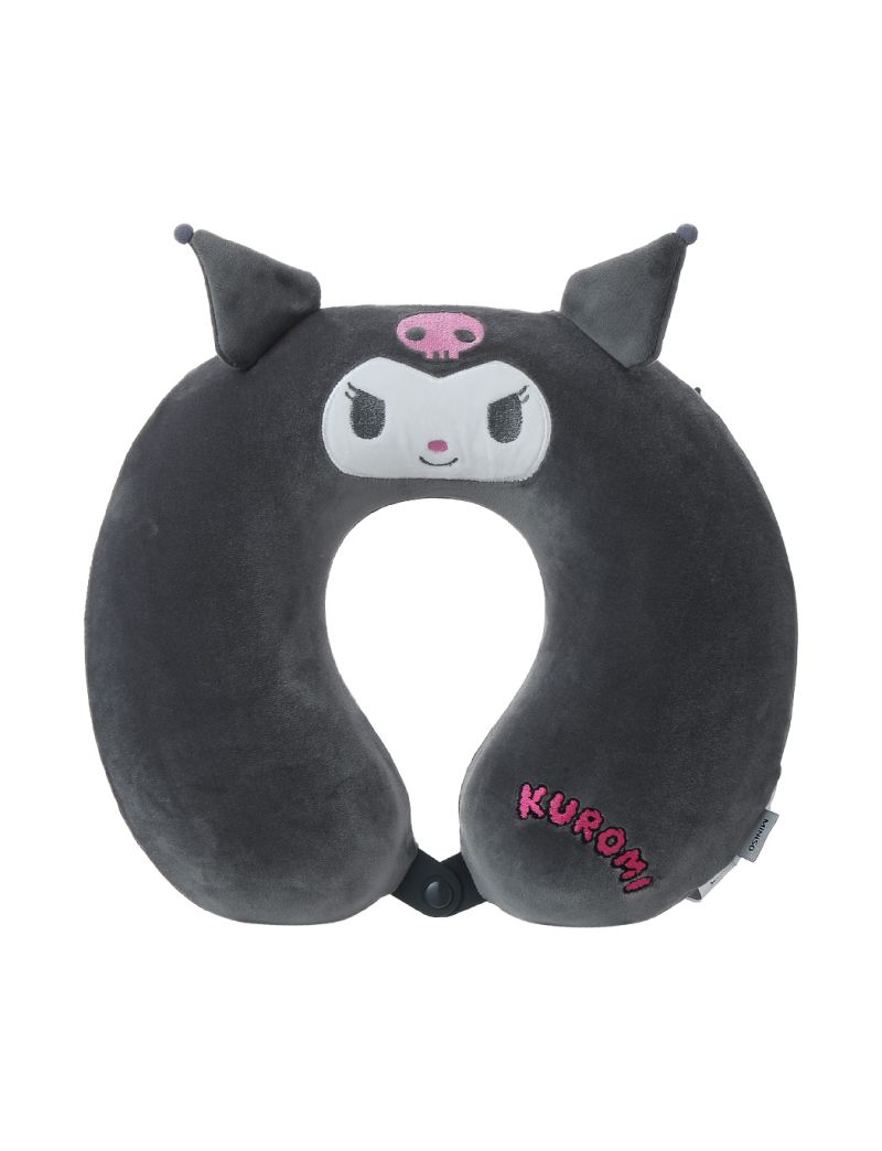 Sanrio Kuromi Grey Memory Foam Neck Pillow