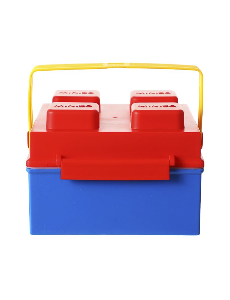 Building Blocks Series Bento Box with Handle, 1485mL