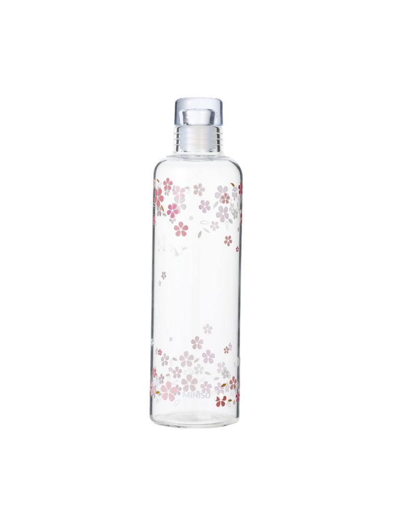 Sakura Blossom Glass Bottle