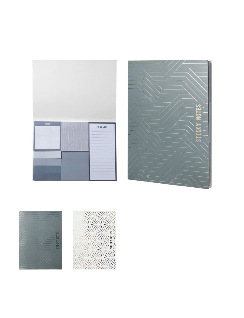 Note Pad (2 Assorted Models, Blackish Green, White)