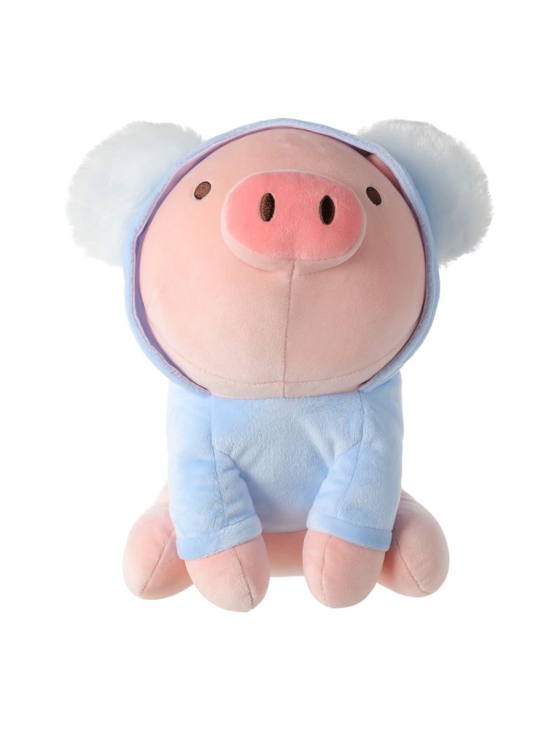 10in. Sitting Piglet Plush Toy with Hat Koala Hat