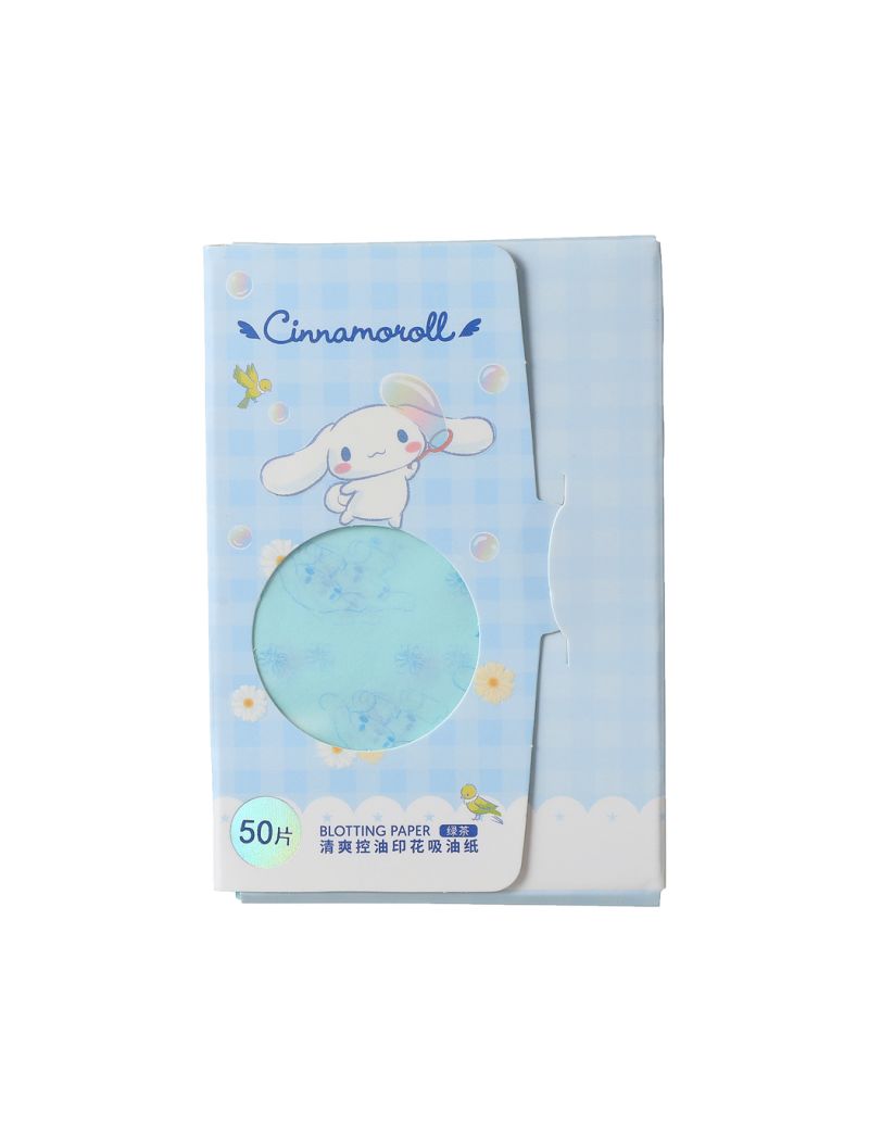 Cinnamoroll Strawberry Scented Printed Oil-Absorbing Sheets (50 Sheets x 2 Packs)