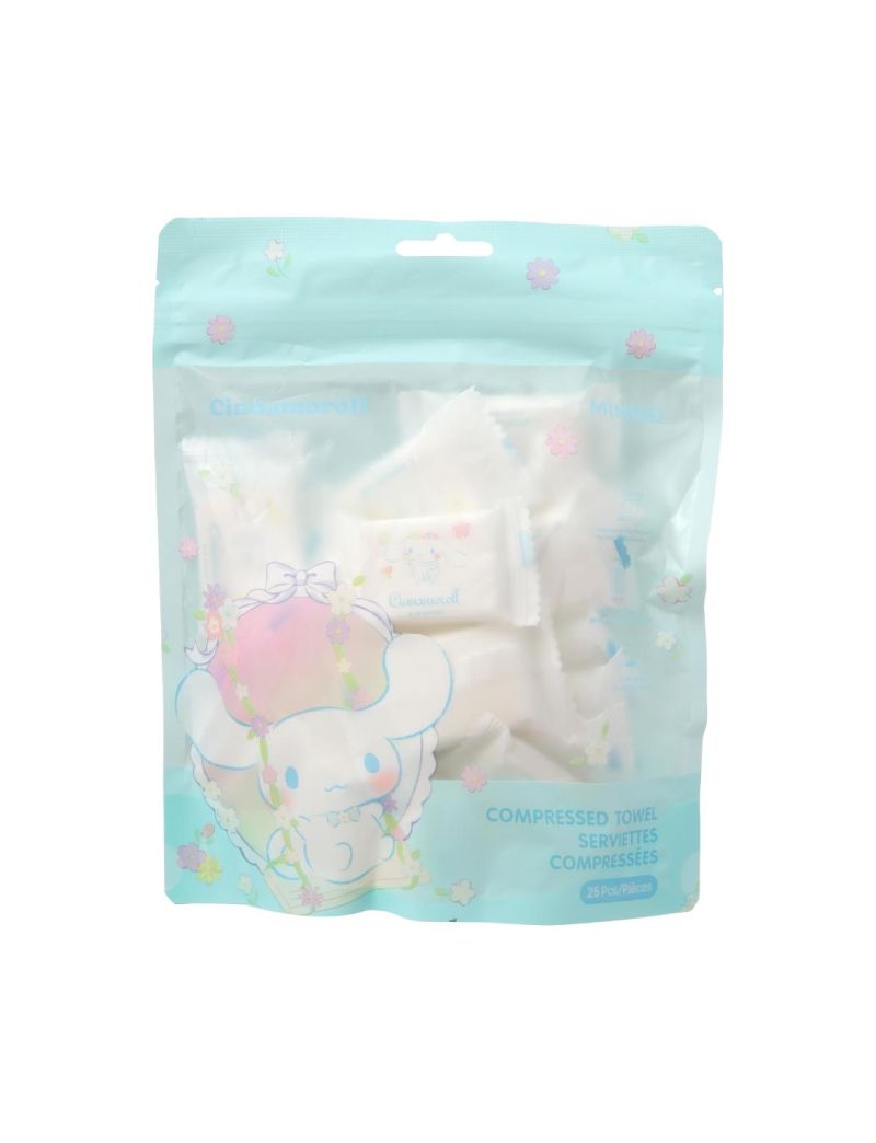 Sanrio Cinnamoroll Patterned 25 Pack Compressed Towels