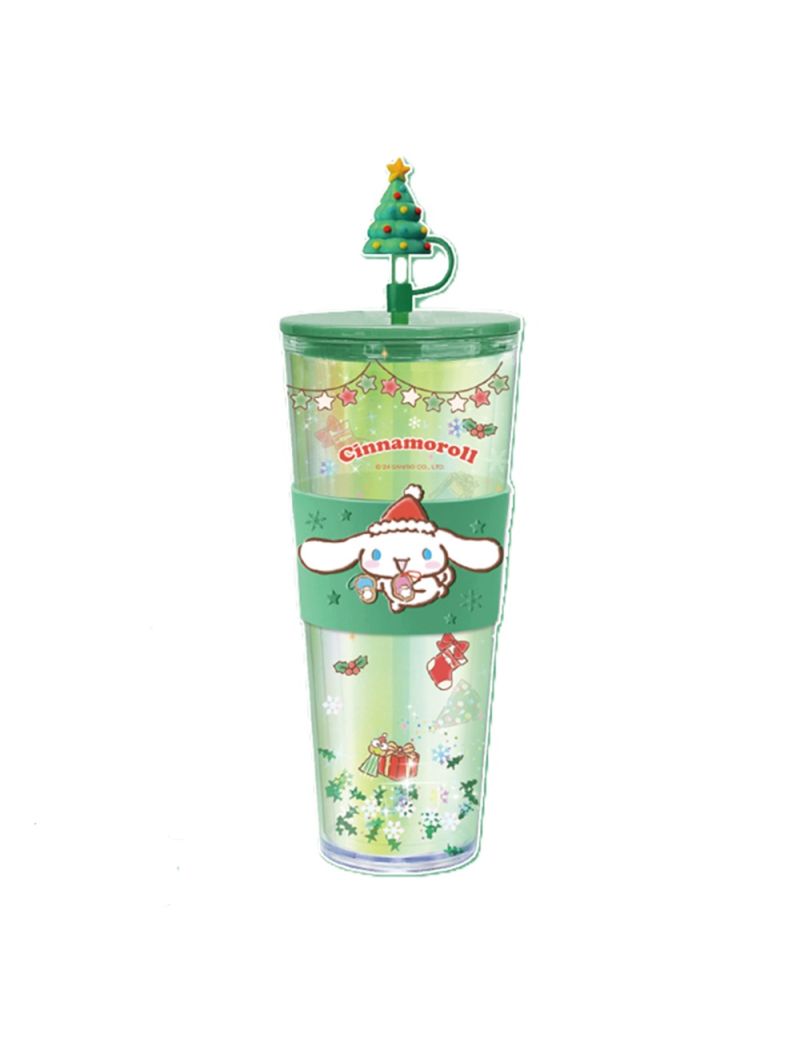 Sanrio Cinnamoroll Christmas Double Wall Plastic Tumbler