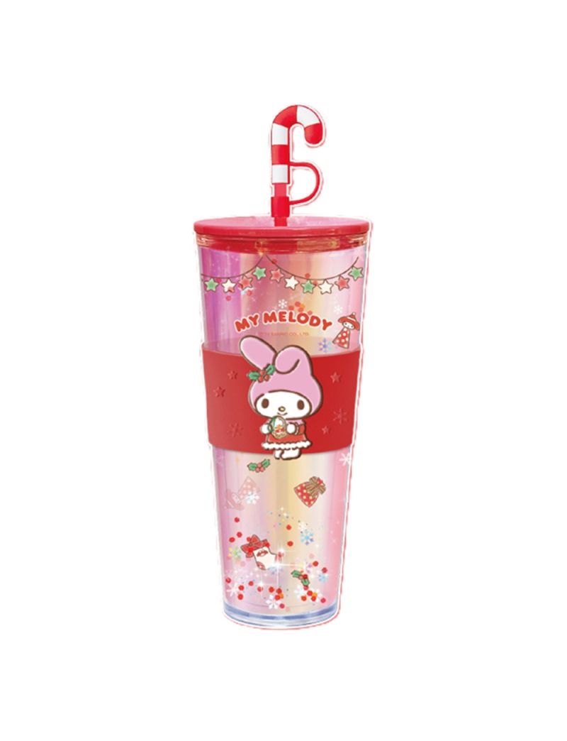 Sanrio My Melody Christmas Double Wall Plastic Tumbler