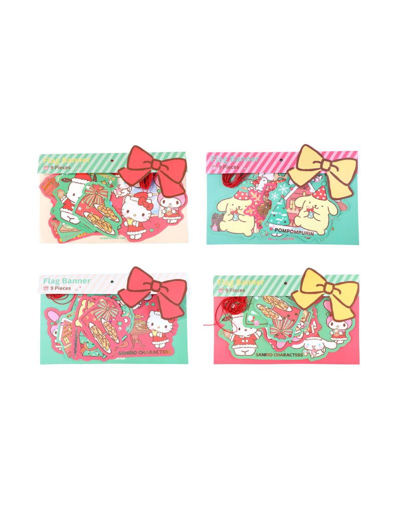 Sanrio Characters Christmas Buntin Banner Set (Assorted Characters)