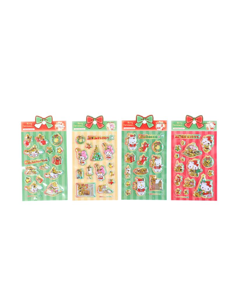 Sanrio Characters Christmas Shaking Stickers (Assorted Characters)