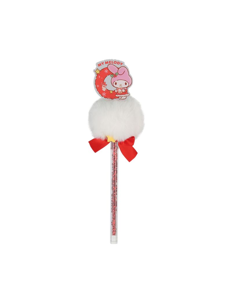 Sanrio My Melody Christmas Pompom Gel Pen