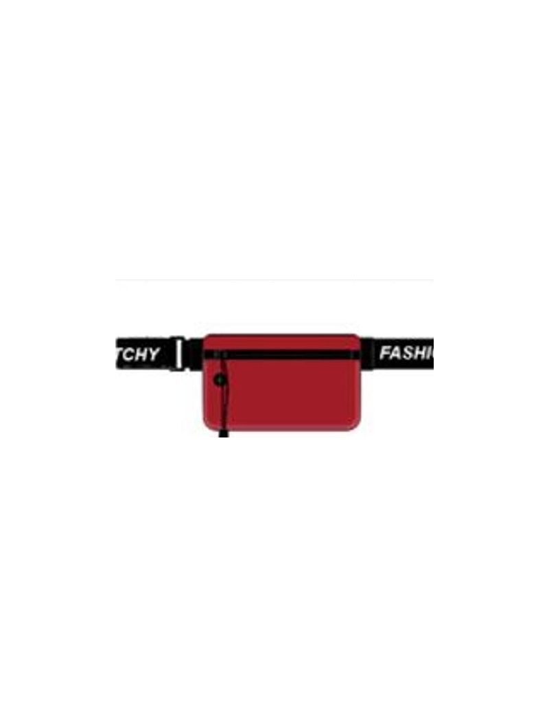 Catchy Fashion Belt Waist Bag Red