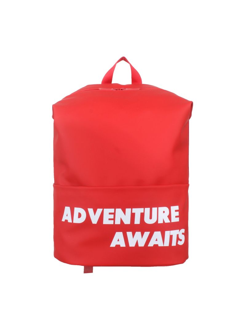 Catchy Fashion Slogan Backpack Red
