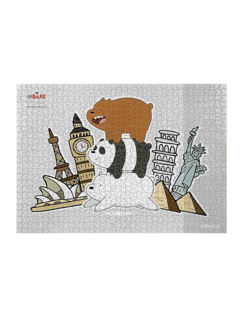 We Bare Bears Places of Interest 1000 Pieces Puzzle