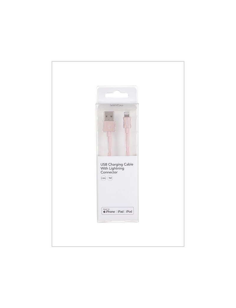 Miniso Rose Gold USB Lightning Charging Cable