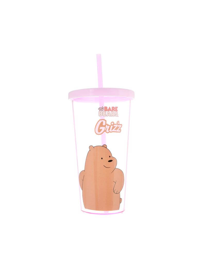 We Bare Bears Collection Tumbler with Straw (600mL)(Grizz)