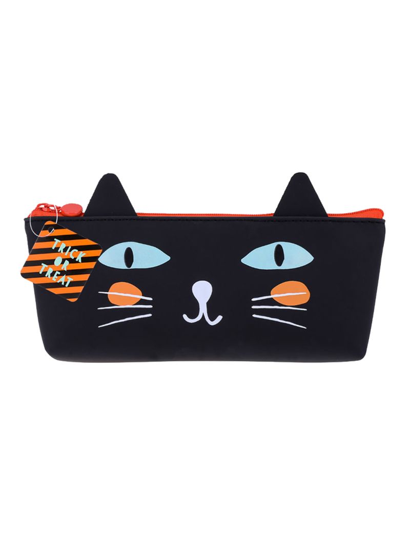 Halloween Black Cat Stationary Case