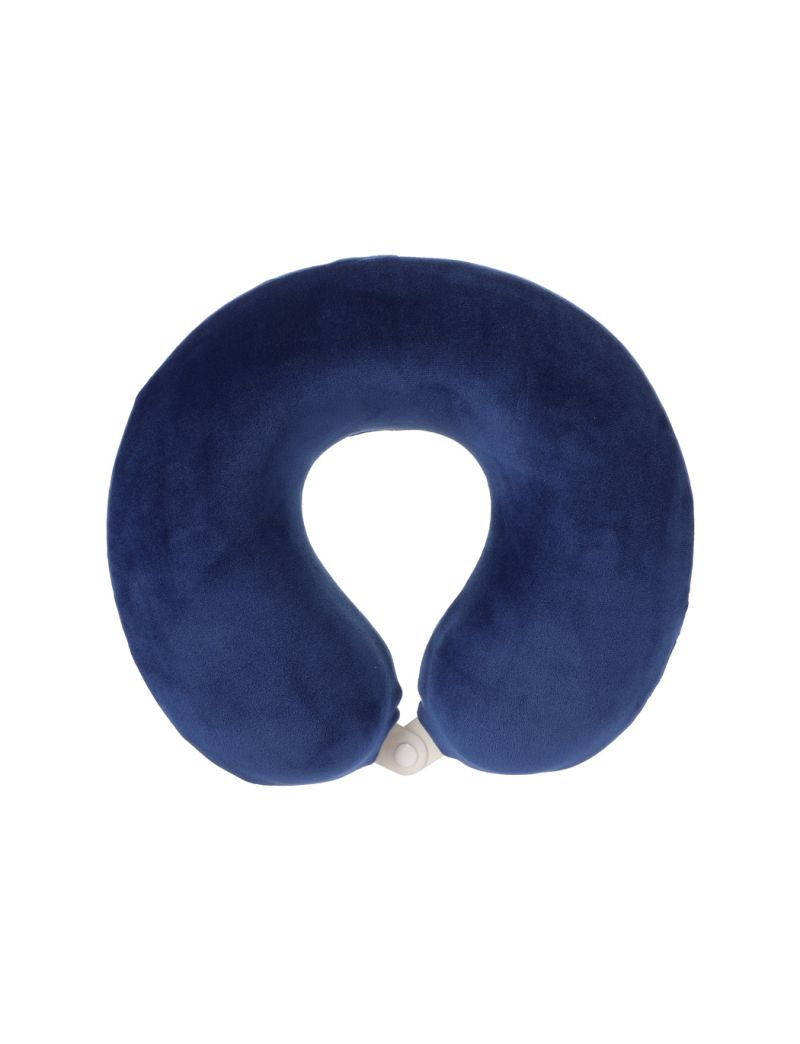 MINISO Navy Memory Foam Neck Pillow