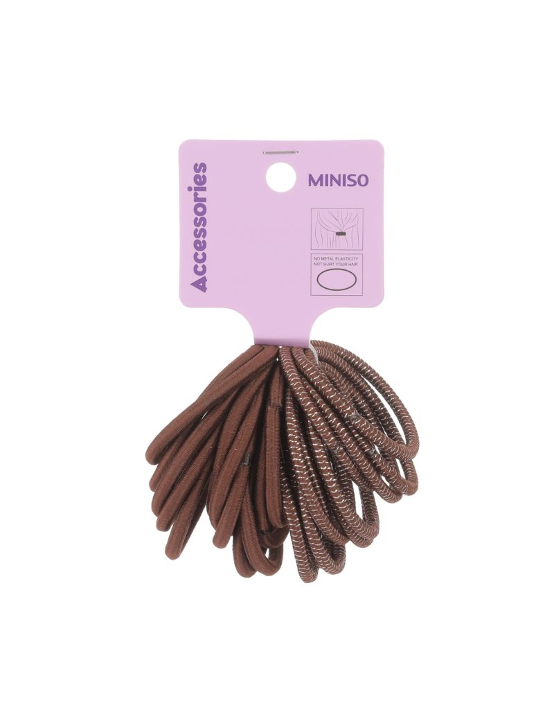 Basic Series Brown Hair Tie (24 pcs)