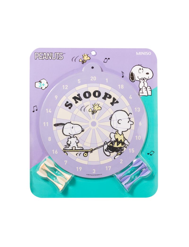 Snoopy Summer Travel Collection Magnetic Dart Board & 6 Darts