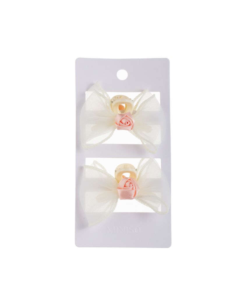 Rose Series Bow Tie Little Hair Claw Clips (2 pcs)