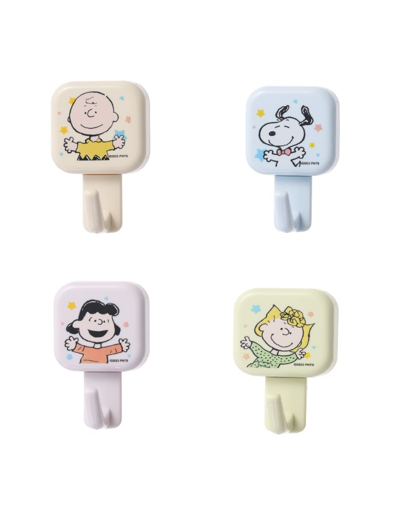 Snoopy Peanuts Set Of 4 Hooks 