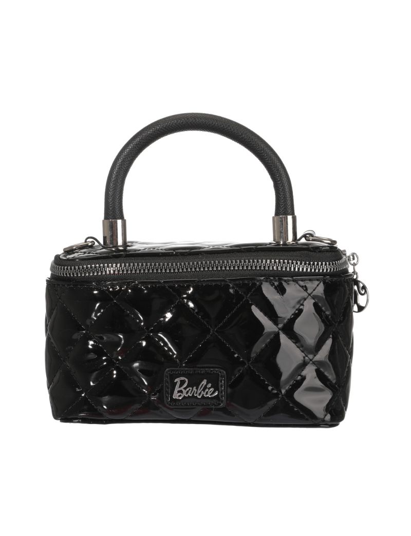 Barbie Collection Rhombus Grid Crossbody Hangbag (Black)