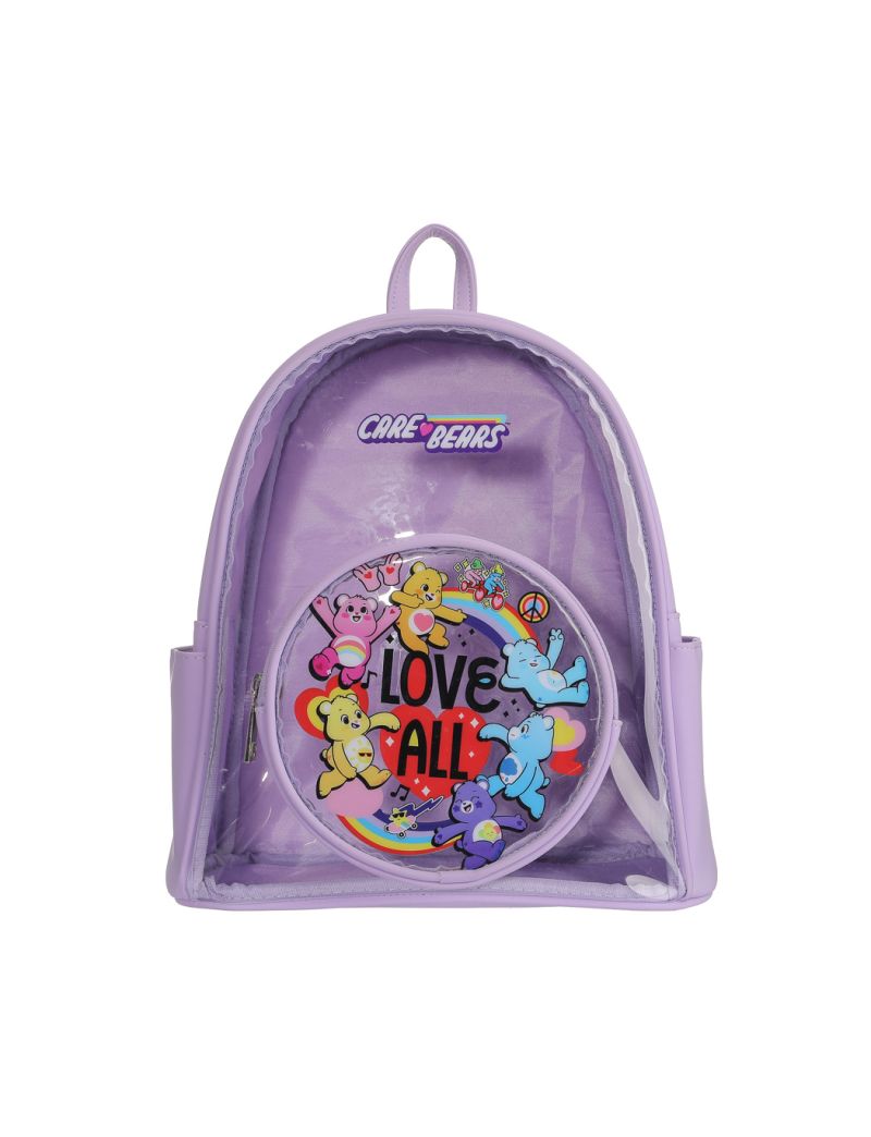 Care Bears Collection Candy Light Purple Transparent Backpack